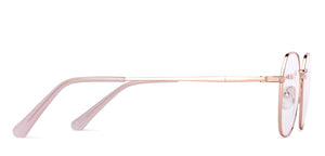 Gold Geometric Full Rim Unisex Eyeglasses by Vincent Chase Online-202657