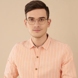 Gunmetal Geometric Full Rim Unisex Eyeglasses by Vincent Chase-202635