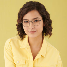 Load image into Gallery viewer, Gunmetal Geometric Full Rim Unisex Eyeglasses by Vincent Chase-202635