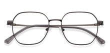 Load image into Gallery viewer, Gunmetal Geometric Full Rim Unisex Eyeglasses by Vincent Chase-202635