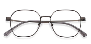 Gunmetal Geometric Full Rim Unisex Eyeglasses by Vincent Chase-202635