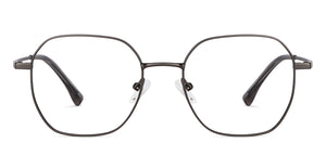 Gunmetal Geometric Full Rim Unisex Eyeglasses by Vincent Chase-202635