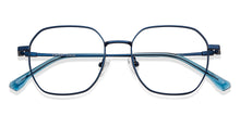Load image into Gallery viewer, Blue Geometric Full Rim Unisex Eyeglasses by Vincent Chase-150904