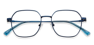 Blue Geometric Full Rim Unisex Eyeglasses by Vincent Chase-150904