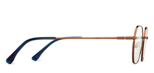 Copper Geometric Full Rim Unisex Eyeglasses by Vincent Chase-201840