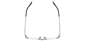 Gunmetal Rectangle Rimless Unisex Eyeglasses by Vincent Chase-146980