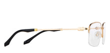 Load image into Gallery viewer, Gold Rectangle Half Rim Unisex Eyeglasses by Vincent Chase-146988