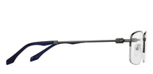 Load image into Gallery viewer, Gunmetal Rectangle Half Rim Unisex Eyeglasses by Vincent Chase-146989
