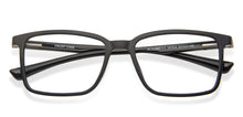 Load image into Gallery viewer, Black Rectangle Full Rim Wide Unisex Eyeglasses by Vincent Chase Essentials-147313