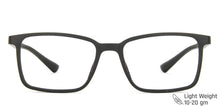 Load image into Gallery viewer, Black Rectangle Full Rim Wide Unisex Eyeglasses by Vincent Chase Essentials-147313