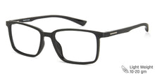 Load image into Gallery viewer, Black Rectangle Full Rim Wide Unisex Eyeglasses by Vincent Chase Essentials-147313