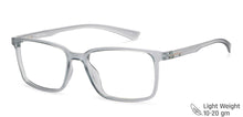 Load image into Gallery viewer, Grey Rectangle Full Rim Wide Unisex Eyeglasses by Vincent Chase Essentials-148150