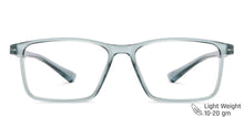 Load image into Gallery viewer, Blue Rectangle Full Rim Medium Unisex Eyeglasses by Vincent Chase Essentials-147498