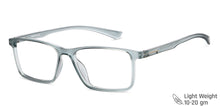 Load image into Gallery viewer, Blue Rectangle Full Rim Medium Unisex Eyeglasses by Vincent Chase Essentials-147498
