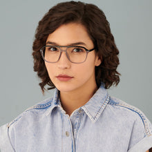Load image into Gallery viewer, Black Aviator Full Rim Unisex Eyeglasses by Vincent Chase VC-147491