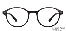 Load image into Gallery viewer, Black Round Full Rim Medium Unisex Eyeglasses by Vincent Chase Essentials-148175