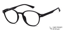 Load image into Gallery viewer, Black Round Full Rim Medium Unisex Eyeglasses by Vincent Chase Essentials-148175