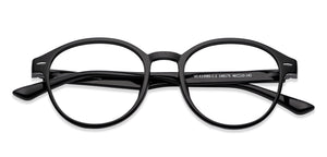 Black Round Full Rim Medium Unisex Eyeglasses by Vincent Chase Essentials-148175