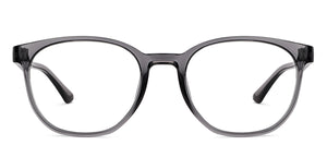 Grey Round Full Rim Extra Wide Unisex Eyeglasses by Vincent Chase Essentials-148176