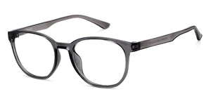 Grey Round Full Rim Extra Wide Unisex Eyeglasses by Vincent Chase Essentials-148176