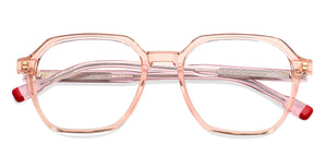 Pink Geometric Full Rim Women Eyeglasses by Vincent Chase-148448