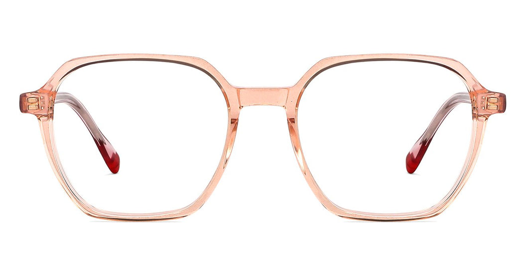 Pink Geometric Full Rim Women Eyeglasses by Vincent Chase-148448