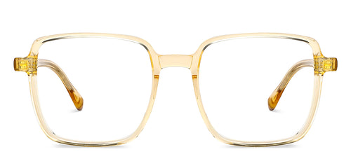 Beige Square Full Rim Unisex Eyeglasses by Vincent Chase-148452
