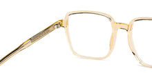Load image into Gallery viewer, Beige Square Full Rim Unisex Eyeglasses by Vincent Chase-148452