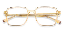 Load image into Gallery viewer, Beige Square Full Rim Unisex Eyeglasses by Vincent Chase-148452