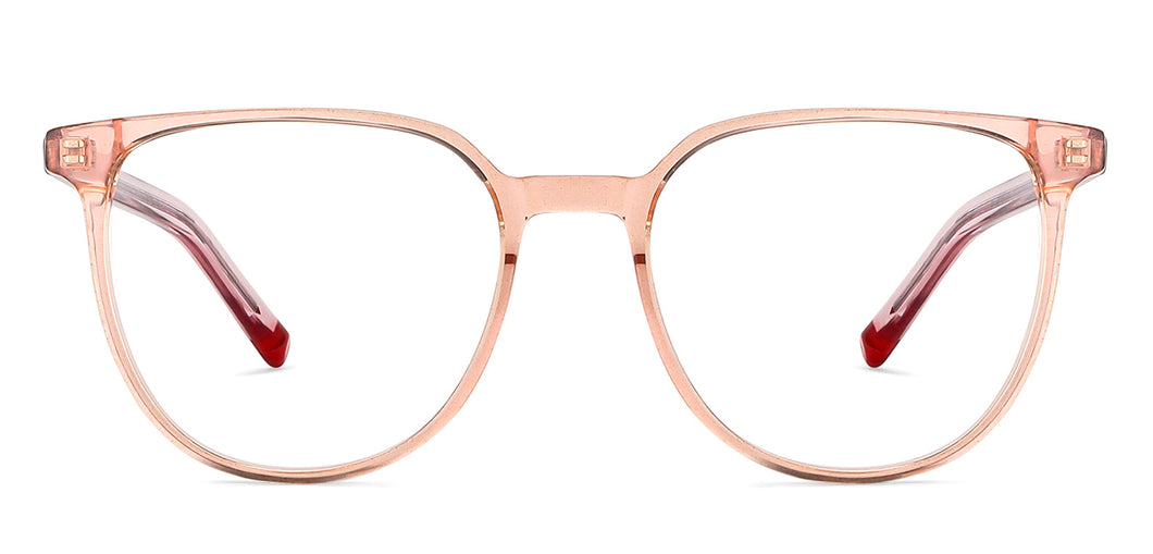 Pink Round Full Rim Women Eyeglasses by Vincent Chase Computer Glasses-149959