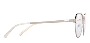 Beige Geometric Full Rim Unisex Eyeglasses by Vincent Chase-148476
