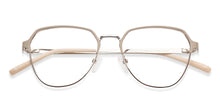 Load image into Gallery viewer, Beige Geometric Full Rim Unisex Eyeglasses by Vincent Chase-148476