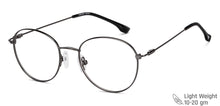 Load image into Gallery viewer, Gunmetal Round Full Rim Unisex Eyeglasses by Vincent Chase-148478