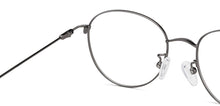 Load image into Gallery viewer, Gunmetal Round Full Rim Unisex Eyeglasses by Vincent Chase-148478
