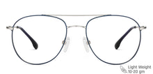 Load image into Gallery viewer, Blue Aviator Full Rim Unisex Eyeglasses by Vincent Chase-148483
