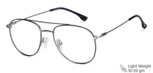 Load image into Gallery viewer, Blue Aviator Full Rim Unisex Eyeglasses by Vincent Chase-148483