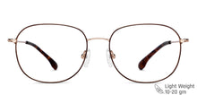 Load image into Gallery viewer, Brown Aviator Full Rim Unisex Eyeglasses by Vincent Chase-148485