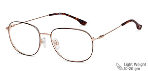 Brown Aviator Full Rim Unisex Eyeglasses by Vincent Chase-148485