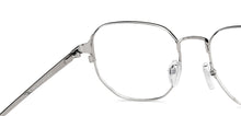 Load image into Gallery viewer, Silver Geometric Full Rim Unisex Eyeglasses by Vincent Chase-148491