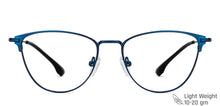 Load image into Gallery viewer, Blue Cat Eye Full Rim Women Eyeglasses by Vincent Chase-148495