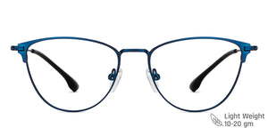 Blue Cat Eye Full Rim Women Eyeglasses by Vincent Chase-148495