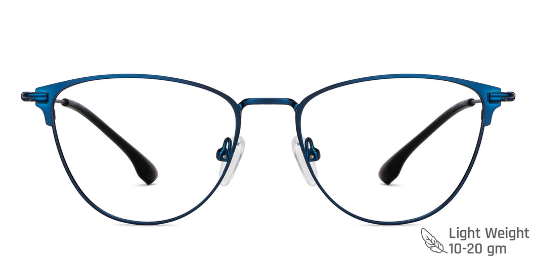 Blue Cat Eye Full Rim Women Eyeglasses by Vincent Chase-148495