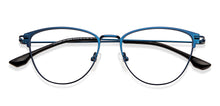 Load image into Gallery viewer, Blue Cat Eye Full Rim Women Eyeglasses by Vincent Chase-148495