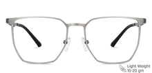 Load image into Gallery viewer, Silver Round Full Rim Unisex Eyeglasses by Vincent Chase-148532