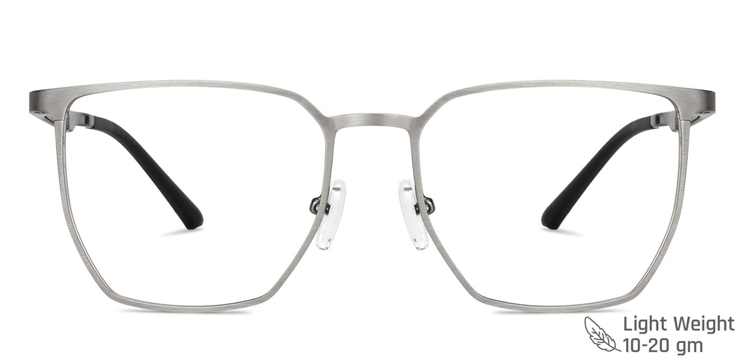 Silver Round Full Rim Unisex Eyeglasses by Vincent Chase-148532