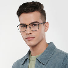 Load image into Gallery viewer, Black Square Full Rim Unisex Eyeglasses by Vincent Chase-202230