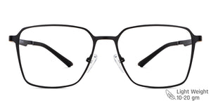 Black Square Full Rim Unisex Eyeglasses by Vincent Chase-202230