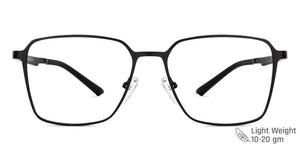 Black Square Full Rim Unisex Eyeglasses by Vincent Chase-148535