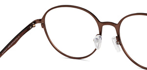 Brown Round Full Rim Unisex Eyeglasses by Vincent Chase Online-202125