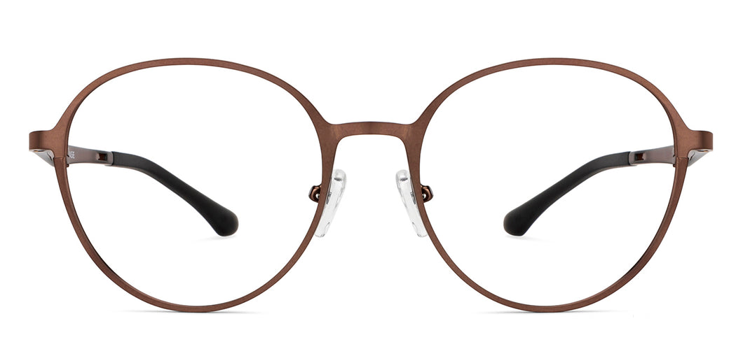 Brown Round Full Rim Unisex Eyeglasses by Vincent Chase Online-202125